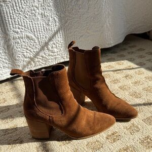 Steve Madden Brown Suede Ankle Boots